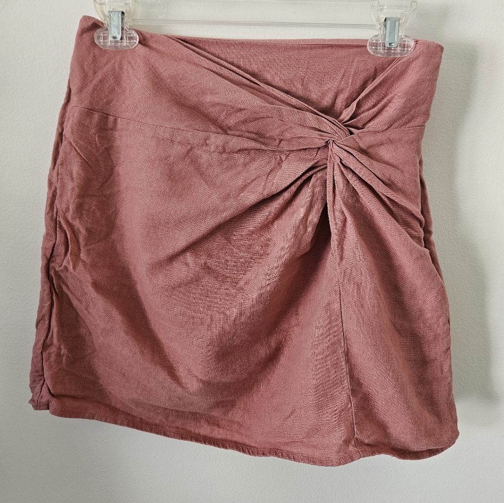 Abercrombie and Fitch linen blend mini skirt